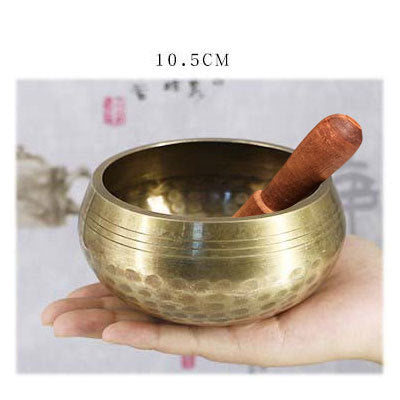 Tibetan Copper Singing Bowl Set – Handcrafted Yoga & Meditation Tool