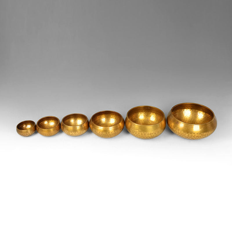 Tibetan Copper Singing Bowl Set – Handcrafted Yoga & Meditation Tool