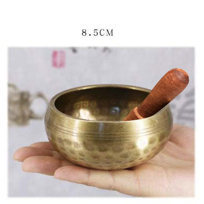 Tibetan Copper Singing Bowl Set – Handcrafted Yoga & Meditation Tool