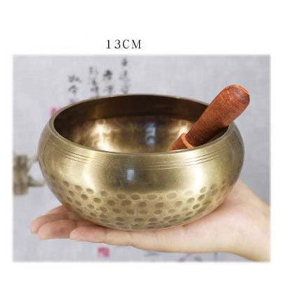 Tibetan Copper Singing Bowl Set – Handcrafted Yoga & Meditation Tool