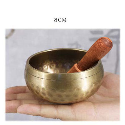 Tibetan Copper Singing Bowl Set – Handcrafted Yoga & Meditation Tool