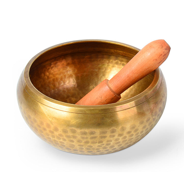 Tibetan Copper Singing Bowl Set – Handcrafted Yoga & Meditation Tool