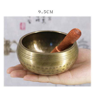 Tibetan Copper Singing Bowl Set – Handcrafted Yoga & Meditation Tool