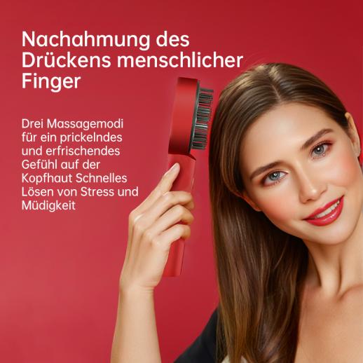 Innovativer Haarwuchskamm mit Rot-, Blau- und Infrarot-Lichttherapie