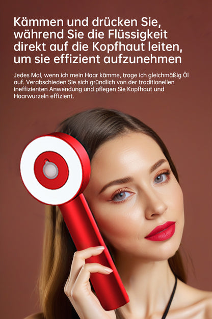 Innovativer Haarwuchskamm mit Rot-, Blau- und Infrarot-Lichttherapie