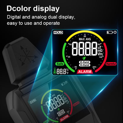 Electromagnetic Radiation Tester – EMF Detector with Temperature Measurement